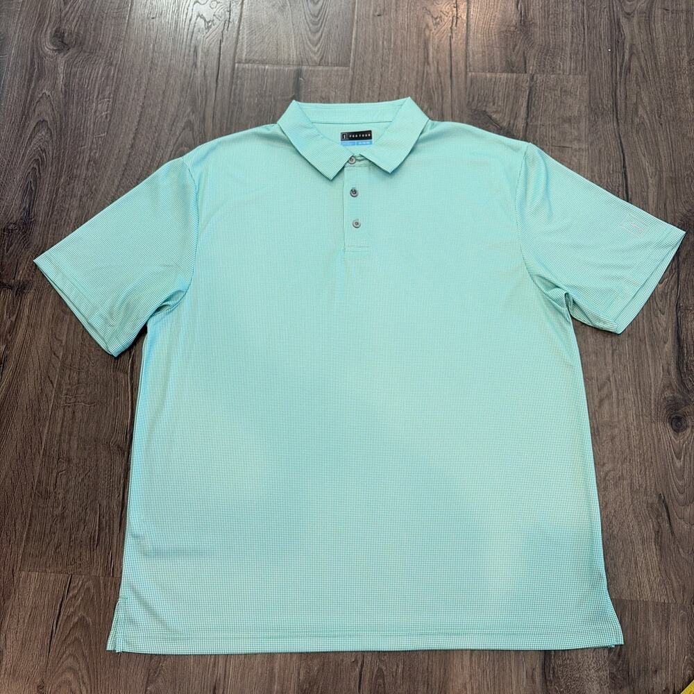 PGA Golf Tour Collared Polo Short Sleeve Shirt Mens XL Green Golf Shirt